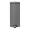 Poubelle à pédale New Icon 30 litres, Mineral concrete grey