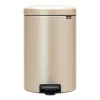 Poubelle à pédale New Icon 20 litres, Metallic Gold