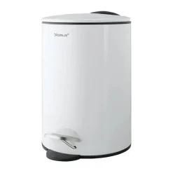 Poubelle à pédale Tubo 3 L, Blanc