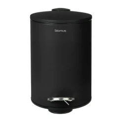 Poubelle à pédale Tubo 3 L, Noir