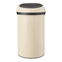 Poubelle ronde Touch Bin 60 litres, Soft Beige