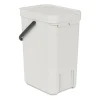Poubelle Sort & Go 12 litres, Gris clair