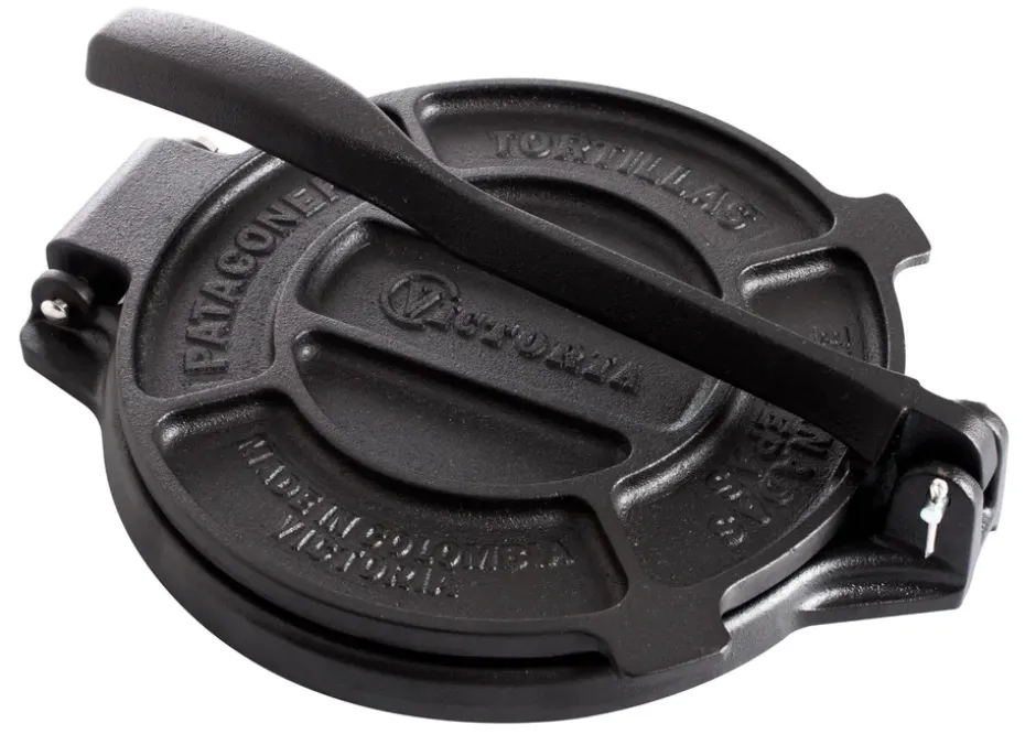 Presse à tortillas 16,5 cm fonte noire, Noir