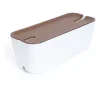 Range câbles Cable Organiser Hideaway XL, Décor en bois foncé