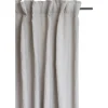 Rideau avec bande de pliage Sunshine 140 x 290cm, Ash (gris)
