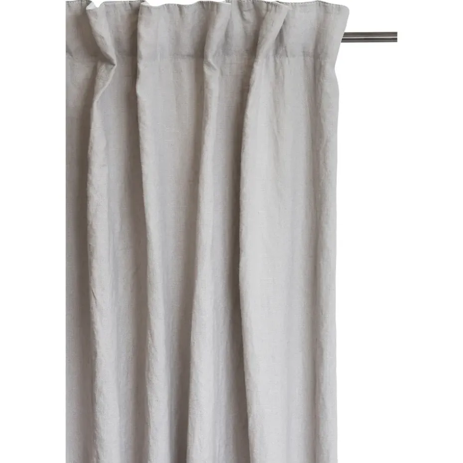 Rideau avec bande de pliage Sunshine 140 x 290cm, Ash (gris)
