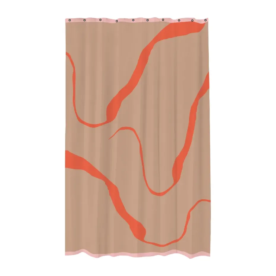 Rideau de douche Nova Arte 150x200 cm, Latte-orange