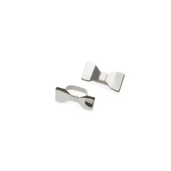 Ronds de serviettes Bowie lot de 2, Acier inoxydable