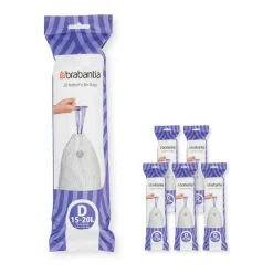 Sac poubelle Brabantia PerfectFit 120 sacs, Modèle d, 15-20 l