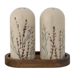 Salière et poivrière Bea, 2 pièces, Nature