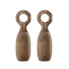 Salière et poivrière Bloomingville bois, 21 cm