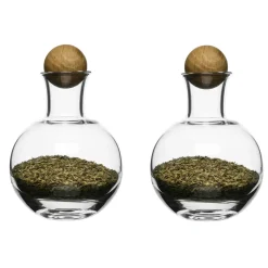 Salière et poivrière Nature, lot de 2