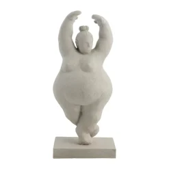 Serafina décoration femme pirouette 28 cm, Gris
