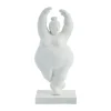 Serafina décoration femme pirouette 28 cm, Blanc