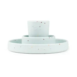 Service de table pour enfants Confetti 3 pièces, Bleu