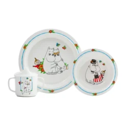 Service pour enfants Moomin, 3 pièces, Blanc