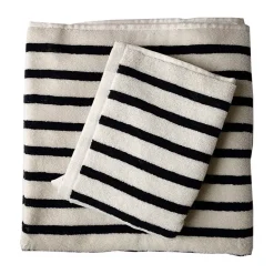 Serviette de bain Bonnie 70x140 cm, Noir