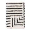 Serviette de bain Drift 70x140 cm, Blanc-noir