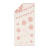 Serviette de bain Moomin 70x140 cm, stjärnor rosa