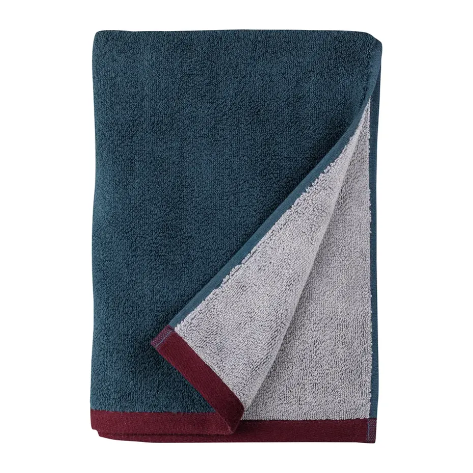 Serviette de bain Soft 70x133 cm, Midnight blue-light grey