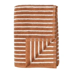 Serviette Drift 50x70 cm, Brun-blanc