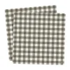 Serviette à carreaux Ernst 33x33 cm lot de 20, Taupe-clair gris