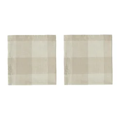 Serviette Chess lot de 2, Clay