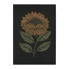 Serviette de cuisine Helia 48x70 cm, Noir-jaune
