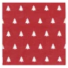 Serviette de table Linen trees 33x33 cm lot de 20, Red