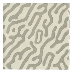 Serviette de table Trace 33x33 cm lot de 20, taupe-sable