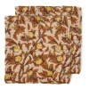 Serviette en coton Mediterranean 30x30 cm, lot de 2, Tangerine