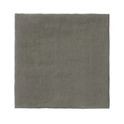 Serviette en lin Lineo 42 x 42 cm, Vert agave