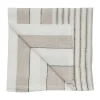 Serviette en lin Noah 50x50 cm, Beige stripe