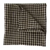 Serviette en lin Vipa 45x45 cm, Noir-sable