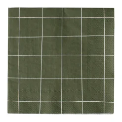 Serviette en papier carrée 33x33 cm Lot de 20, Green
