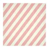Serviette en papier Check & Stripes 25x25 cm 20 pièces, Beige