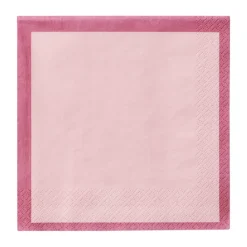 Serviette en papier Iittala, Rose fuchsia-rose, 33 cm, 20 pièces
