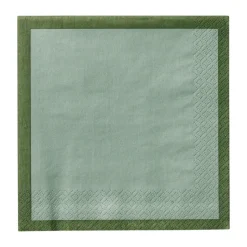 Serviette en papier Iittala, Vert forêt-vert menthe, 33 cm, 20 pièces