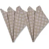 Serviette en tissu Checki Lot de 2, Bleu