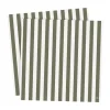 Serviette Ernst rayée 33x33 cm lot de 20, Vert-blanc