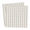 Serviette à grands carreaux Ernst 33x33 cm lot de 20, Beige-bleu