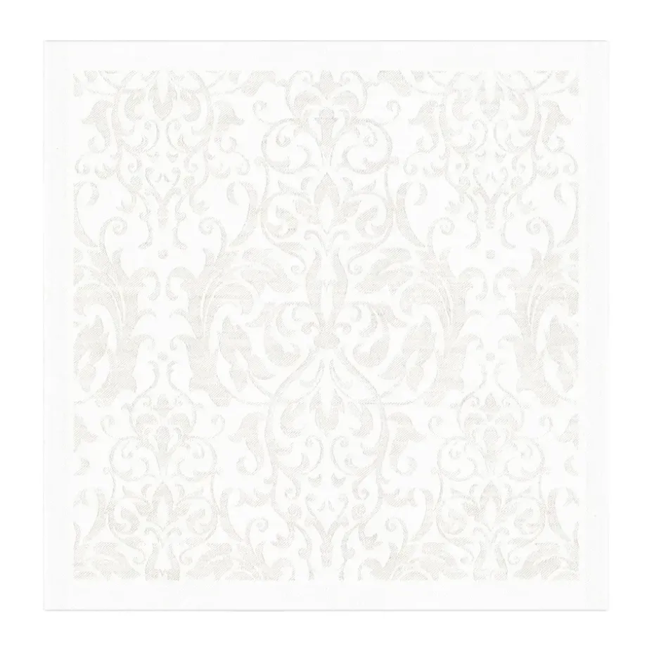 Serviette Medaljong 35x35 cm, Blanc