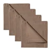 Serviette Robert Lot de 4, Brun taupe foncé