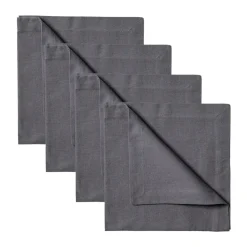 Serviette Robert Lot de 4, Gris granit