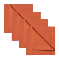 Serviette Robert Lot de 4, Orange rouille