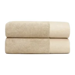 Serviettes de douche Juniper 70x140 cm lot de 2, Beach Sand
