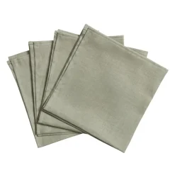 Serviettes de table Clean 45 x 45 cm lot de 4, vert poussiéreux