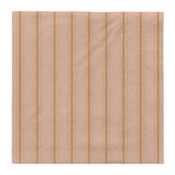 Serviettes Dolly 33x33 cm 20 pièces, Soft pink-cinnamon sand
