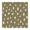 Serviettes Dots 33x33 cm Lot de 20, Olive