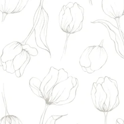 Serviettes Tulipa 33x33 cm Lot de 18, White